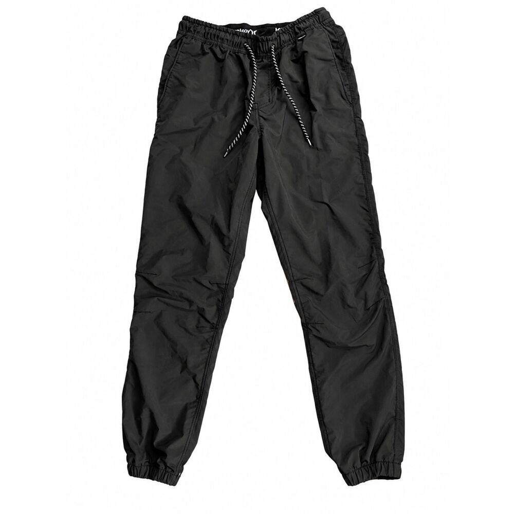 Hurley Men's Lightweight Athletic Jogger Pants Dark Gray Drawstring Size M